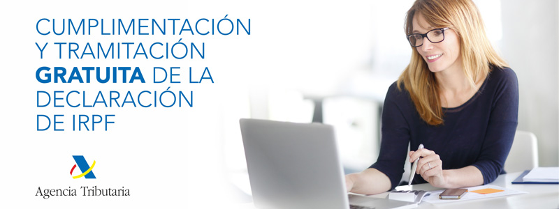 Cumplimentación y tramitación gratuita de la Declaración de IRPF