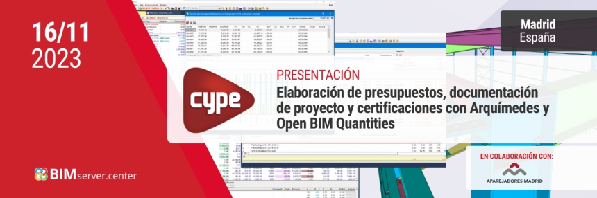 Jornada sobre presupuestos y documentación de proyectos con Open BIM Quantities